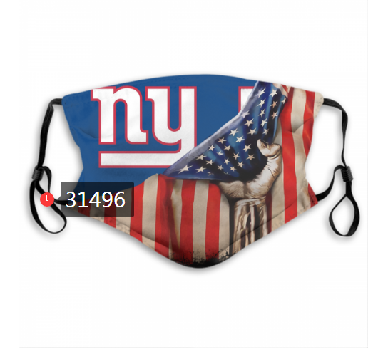 NFL 2020 New York Giants #90 Dust mask with filter